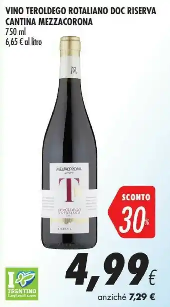 Coop Cantina Mezzacorona Vino Teroldego Rotaliano Doc Riserva offerta