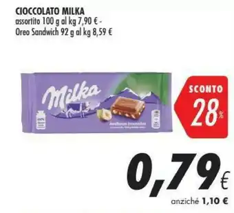 Coop Milka Cioccolato Al Latte 100 G(ml) offerta
