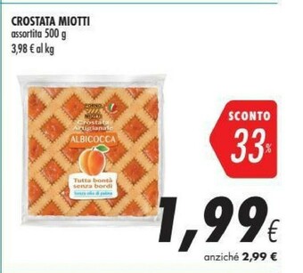 Coop Forno miotti Crostata Albicocca 500 G(ml) offerta