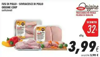 Coop Coop Fusi Di Pollo/ Sovracosce Di Pollo offerta