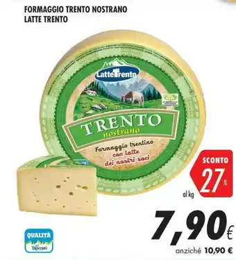 Coop Latte trento Formaggio Nostrano offerta