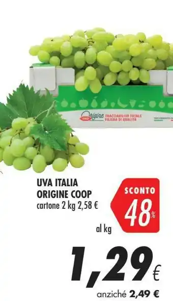 Coop Coop Uva Italia Cartone 2000 G offerta