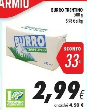 Coop Trentino Burro offerta