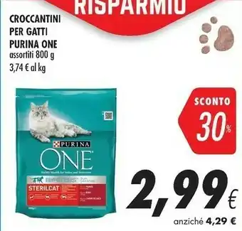 Coop Purina One Croccantini Per Gatti 800 G offerta
