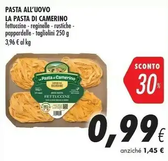 Coop La pasta di camerino Fettuccine All'Uovo 250 G(ml) offerta