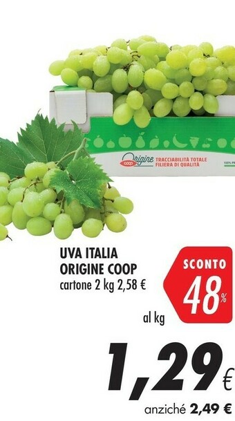 Coop Coop Uva Italia Origine offerta