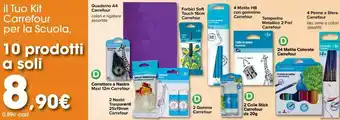 Carrefour Carrefour Quaderno A4 offerta
