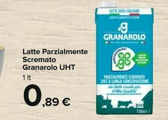 Carrefour Granarolo Latte UHT Parzialmente Scremato A Lunga Conservazione 1000 G(ml) offerta