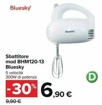 Carrefour Bluesky Sbattitore Mod BHM120-13 offerta