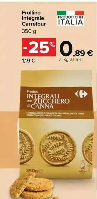 Carrefour Carrefour Frollino Integrale offerta