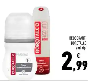 Conad DEODORANTI BOROTALCO vari tipi offerta