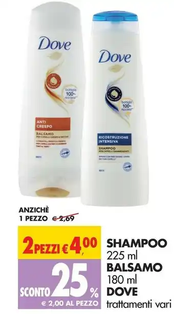 Tigros Dove Shampoo offerta