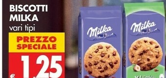 Tigros Milka Biscotti offerta
