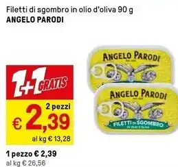 Iper La Grande Angelo parodi filetti di sgombro in olio d'oliva offerta