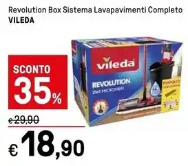 Iper La Grande Vileda revolution box sistema lavapavimenti completo offerta