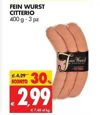 Tigros Fein Wurstel offerta