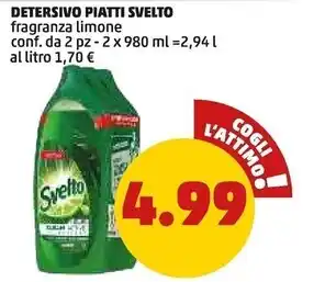 PENNY Svelto detersivo piatti offerta