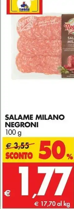 Tigros Mila Salame milano offerta