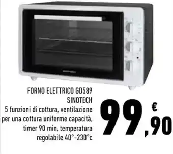 Conad FORNO ELETTRICO GD589 SINOTECH offerta