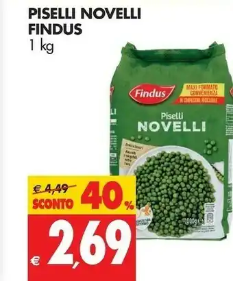 Tigros Findus Piselli offerta