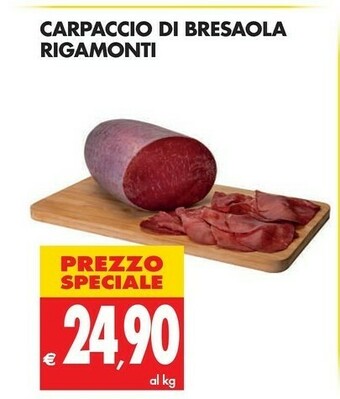 Tigros Rigamonti Bresaola offerta