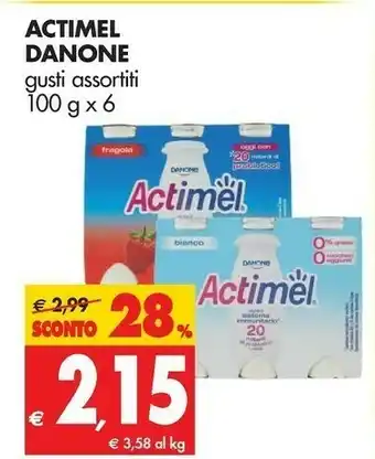 Tigros Danone Actimel offerta
