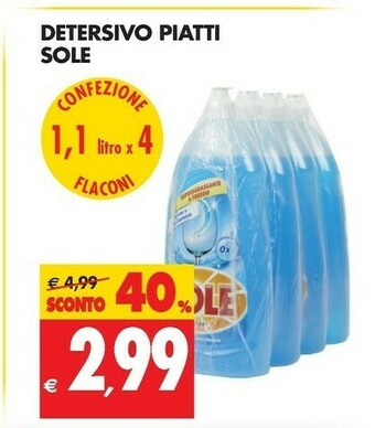 Tigros Sole Detersivo piatti offerta