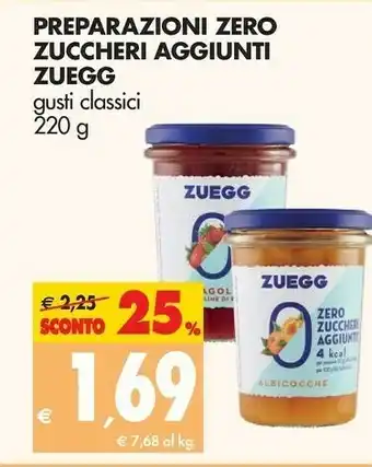 Tigros Zuegg Marmellata offerta