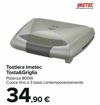 Carrefour Imetec Tosta&Griglia offerta