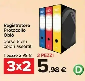 Carrefour Oblo Registratore Protocollo offerta