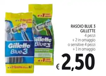 Spazio Conad Rasoio Blue 3 Gillette offerta
