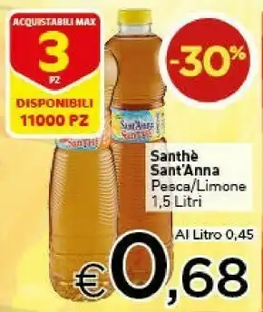 Crai Sant'anna SanThè Al Limone 1500 G(ml) offerta
