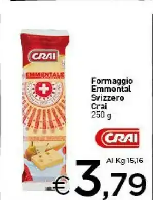 Crai Crai Formaggio Emmental Svizzero 250 G offerta