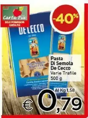 Crai De Cecco Penne Rigate 500 G(ml) offerta