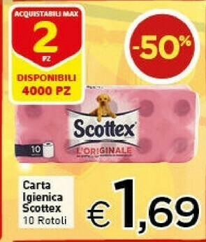 Crai Scottex Carta Igienica offerta