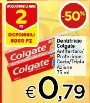 Crai Colgate Dentifricio Tripla Azione offerta