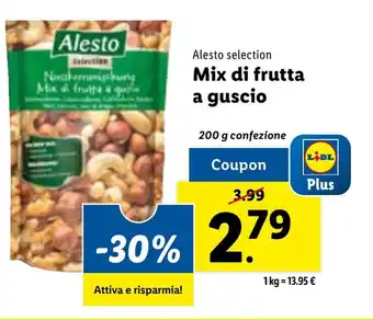 Lidl Alesto selection Mix di frutta a guscio 200 g offerta