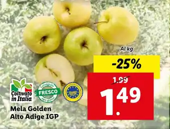 Lidl Mela Golden Alto Adige IGP offerta