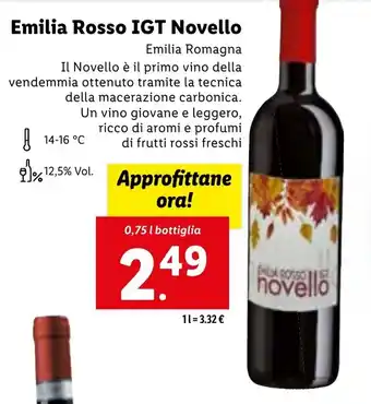 Emilia Rosso IGT Novello 0,75 l