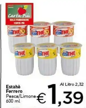 Crai Ferrero Estathe Pesca / Limone offerta