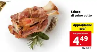 Lidl Stinco di suino cotto 450 g offerta