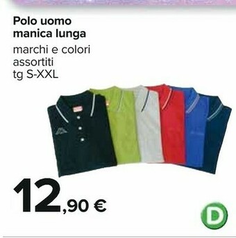 Carrefour Polo Uomo Manica Lunga offerta