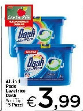 Crai Dash 81693314 Detersivo Per Bucato Lavaggio In Lavatrice Lavatrice offerta