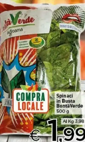 Crai Bontà verde Spinaci In Busta offerta