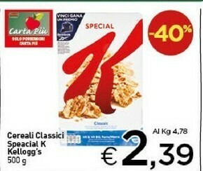 Crai Kelloggs Cereali offerta