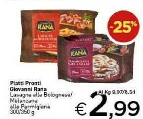 Crai Rana Cibi pronti offerta