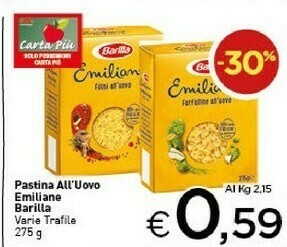 Crai Barilla Pasta all'uovo offerta