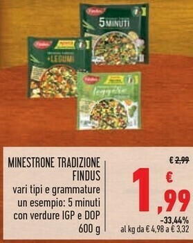 Conad Findus Minestrone Tradizione offerta
