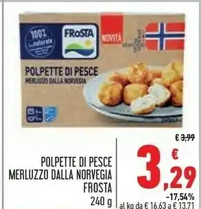 Conad Frosta Polpette Di Pesce Merluzzo Dalla Norvegia offerta