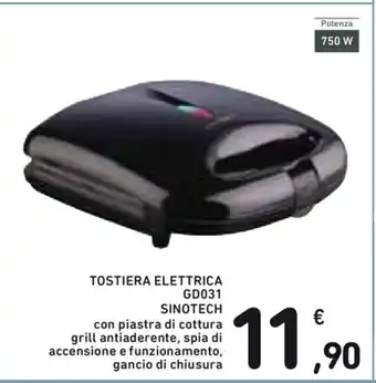 Spazio Conad Tostiera Elettrica GD031 Sinotech offerta